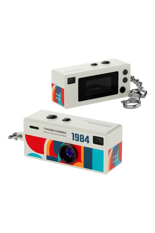 Mini caméra Rétro 80 - Écran LCD 0,96 pouce - Blanc