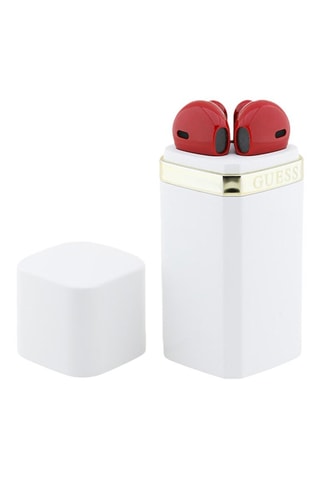 Ecouteurs Guess TWS - Blanc et rouge