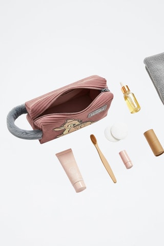 Trousse de toilette en velours Bambi Disney - Rose