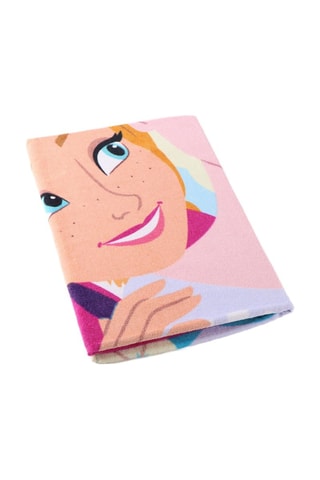 Telo doccia Elsa e Anna Frozen Disney - Celeste - 70 x 140 cm - Blu e rosa