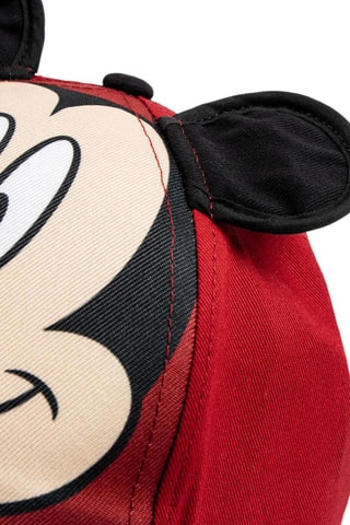 Cappellino con orecchie Topolino Disney - Rosso - Bianco, nero, rosso e rosa
