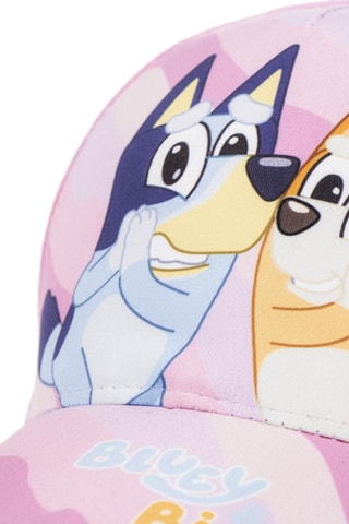 Casquette Bluey et Bingo Bluey - Blanc, bleu, marron et rose
