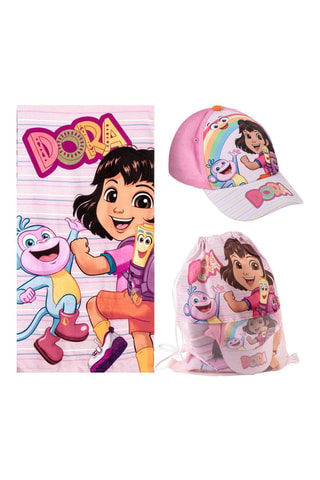 Set 3 pezzi Dora e Boots Dora l'esploratrice - Rosa - Rosa