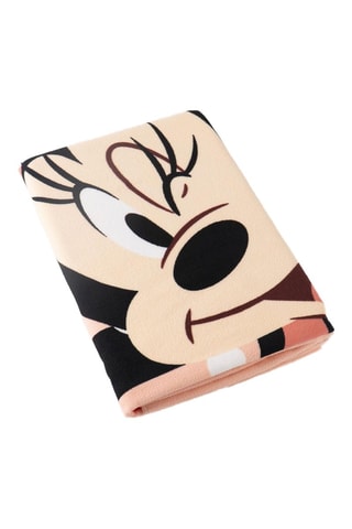 Telo doccia Minni Disney - Corallo - 70 x 140 cm - Nero e rosso