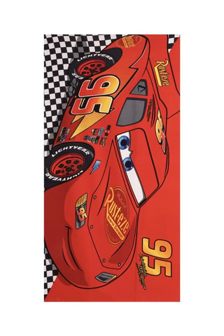Telo doccia Saetta McQueen Cars Disney Pixar - Rosso - 70 x 140 cm - Rosso