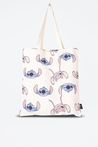 Tote bag Stitch Lilo e Stitch Disney - Beige e rosa - Beige e rosa