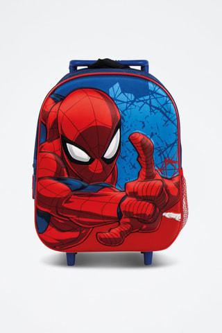 Sac à dos à roulettes Spiderman Avengers Marvel - Rouge et bleu