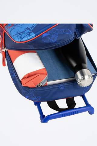 Sac à dos à roulettes Spiderman Avengers Marvel - Rouge et bleu