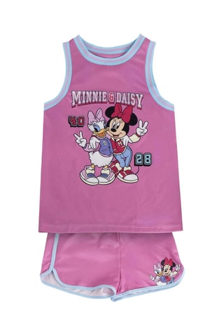 Canotta e shorts Minni e Paperina Disney - Rosa - Rosa
