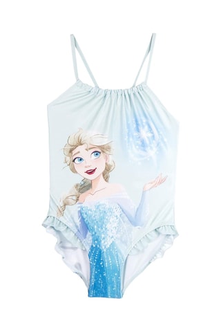 Costume intero Elsa e Olaf Frozen Disney - Celeste e bianco - Bianco, nero e arancione