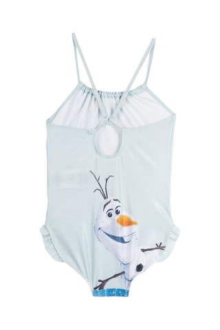 Costume intero Elsa e Olaf Frozen Disney - Celeste e bianco - Bianco, nero e arancione