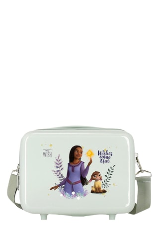 Beauty-case Wish:  Asha e Star Disney. - 21 cm - Verde