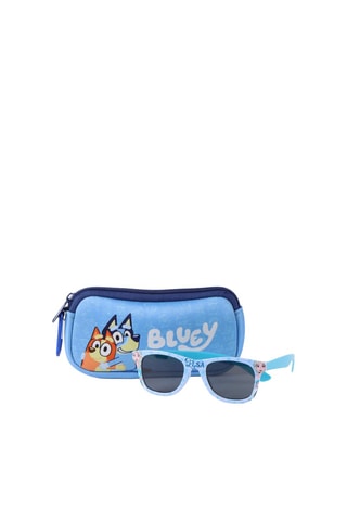Occhiali da sole kids Elsa Frozen Disney e astuccio Bingo Bluey - UV400 - Nero e blu