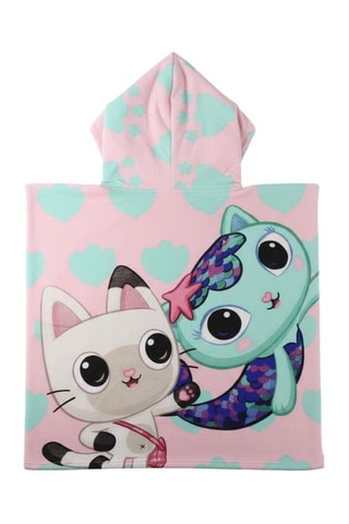 Poncho de bain à capuche Gabby et la Maison Magique - Rose