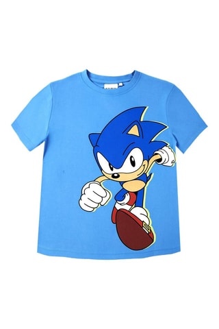 T-shirt Sonic Sonic the Hedgehog - Blu - Blu