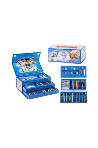 Astuccio imbottito Paw Patrol -  42 pezzi - Blu