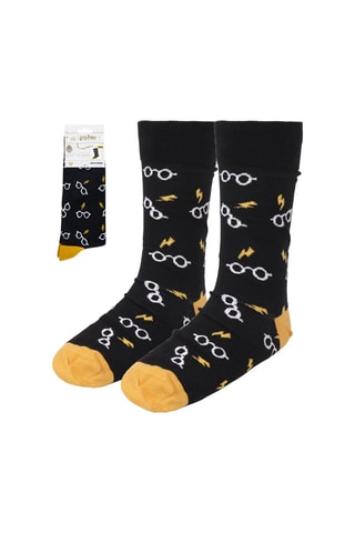 Calze Harry Potter - Blu notte e bianco - Blu e giallo