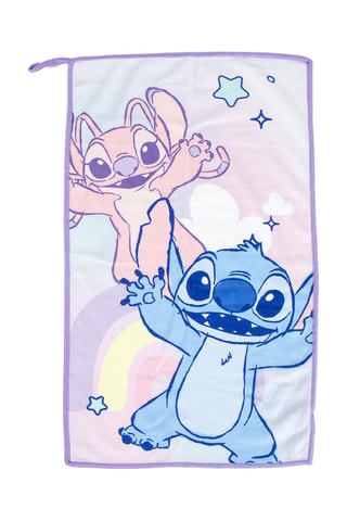 Trousse de toilette garnie Stitch et Angel Lilo et Stitch Disney - 2 pièces - Beige et violet
