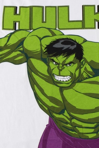 T-shirt Hulk Avengers Marvel - Bianco - Bianco