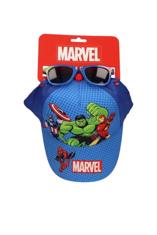 Cappellino e occhiali da sole kids Avengers Marvel - Blu - Blu
