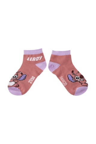 7 paia di calze Stitch Lilo & Stitch Disney - Viola e rosa - Multicolore