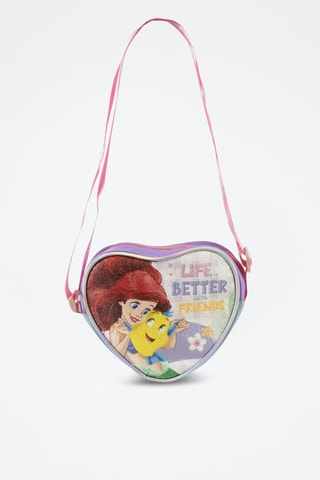 Borsa a tracolla Ariel e Flounder La Sirenetta Disney - Malva - Viola