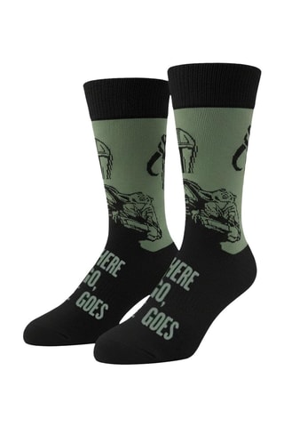 3 paia di calze The Mandalorian Star Wars - Grigio chiaro melange, nero e verde - Multicolore