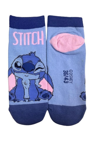 2 paia di calze Angel e Stitch Lilo e Stitch Disney - Blu - Blu e rosa