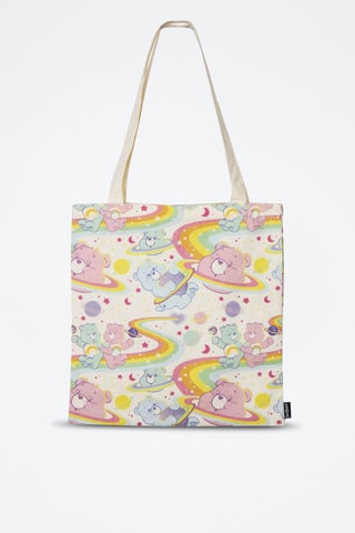 Tote bag Gli orsetti del cuore - Ecrù e rosa - Multicolore