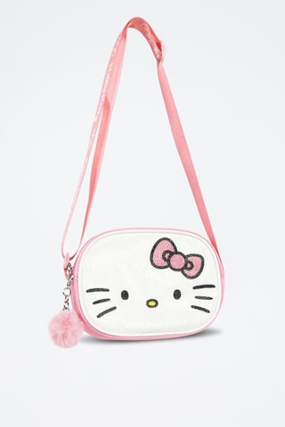 Borsa a tracolla Hello Kitty Sanrio - Bianco e rosa cipria - Bianco e rosa