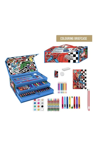 Valigetta per colorare Avengers Marvel - 42 pezzi - Blu scuro
