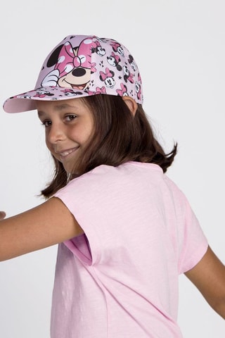 Cappellino Minni Disney - Rosa - Bianco, nero, beige e rosa