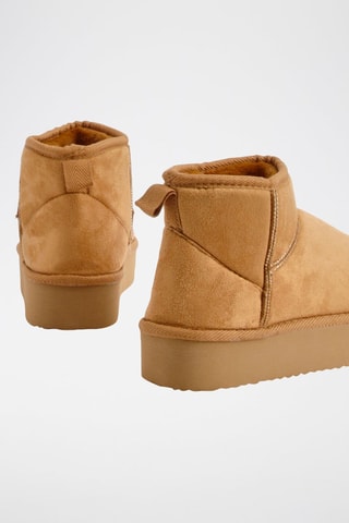 Bottines plateformes - Marron clair