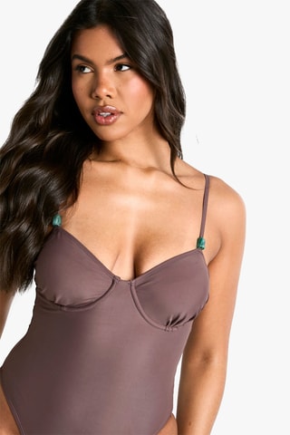 Maillot 1 pièce - Marron