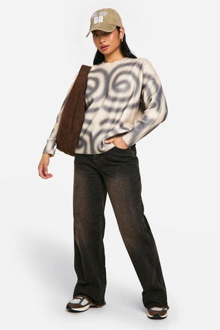 Pull - Ecru et anthracite