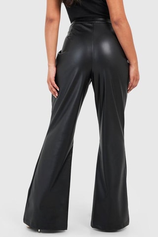Pantalon flare taille haute - Noir