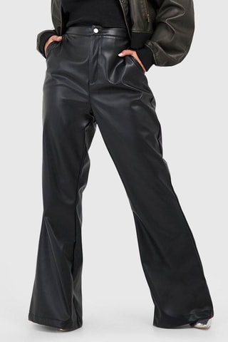 Pantalon flare taille haute - Noir