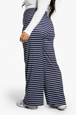 Pantalon wide legs - Bleu marine