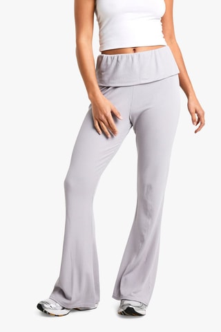 Pantalon flare - Gris clair