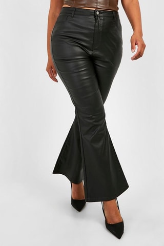 Pantalon flare taille haute - Noir