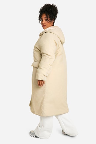 Parka à capuche - Ecru