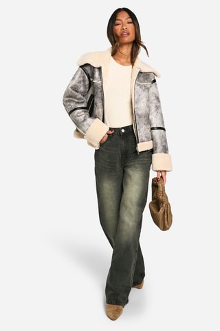 Veste tie and dye - Gris clair et noir