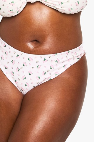 Bas de maillot taille haute - Rose