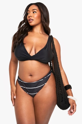 Bas de maillot taille haute - Noir