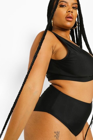 Bas de maillot taille haute - Noir