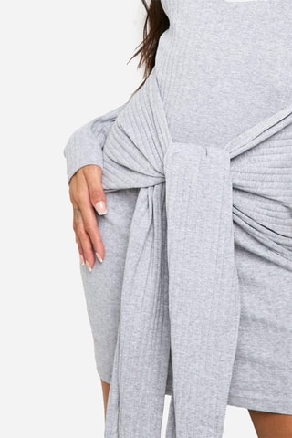 Robe pull - Gris clair chiné