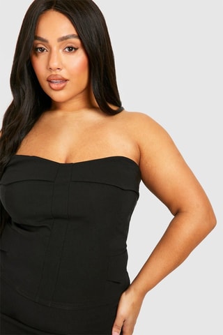 Abito bustier - Nero