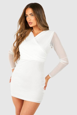 Robe fourreau - Blanc