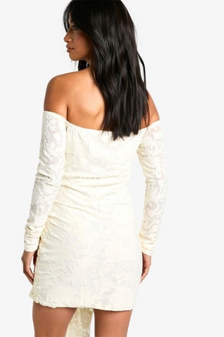 Robe droite en dentelle - Ivoire