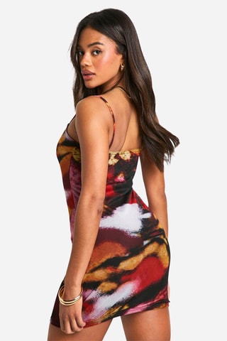 Robe fourreau - Noir et rouge